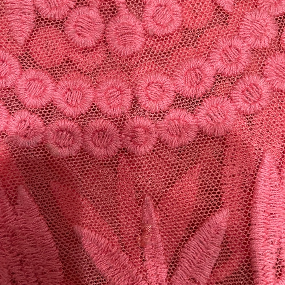 COPY - Sundance Coral Lace Embroidered Mesh Floral Tunic, Size Medium& XS - Picture 11 of 11